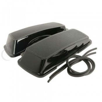 Black Saddlebag Lids With Dual 6x 9 speaker For Harley Touring FLH FLTR 1994-2013 12