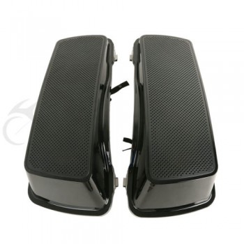 Black Saddlebag Lids With Dual 6x 9 speaker For Harley Touring FLH FLTR 1994-2013 12