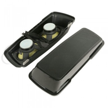 Black Saddlebag Lids With Dual 6x 9 speaker For Harley Touring FLH FLTR 1994-2013 12