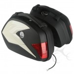 Hard ABS Saddlebags Saddle Bags With Light For KTM 125 200 DUKE 2012-2015 13 14
