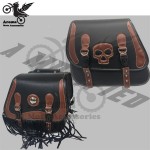 top quality big size motorcycle saddle bag for honda suzuki yamaha harley moto side bags leather motorbike luggage scooter parts