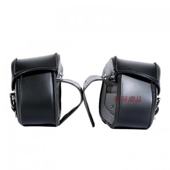 1 pair PU Leather motorbike side bags luggage motorcycle saddle bags cruise for honda suzuki yamaha Harley Davidson moto bag