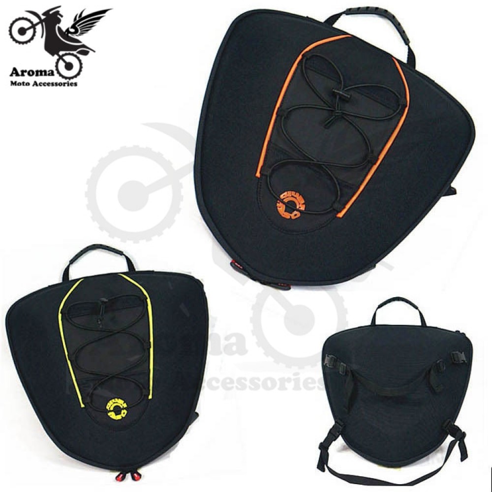 orange green bike side bag motocross saddlebag scooter rear pouch tool moto saddle bags motorbike luggage motorcycle tail bag