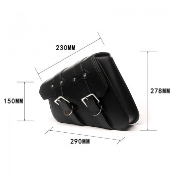 Triclicks PU Leather Saddlebag Motorcycle Saddle Bags Lamp;R Side Storage Motorbike Side Tool Bag For Harley Sportster XL883 XL1200