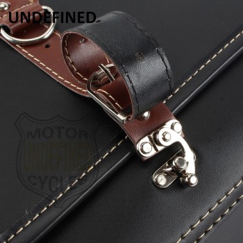 Motorbike Leather Skull Side Saddle Storage Bag Tool Luggage Pannier Universal For Harley Kawasaki Honda Yamaha Suzuki UNDEFINED