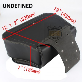 Motorbike Leather Skull Side Saddle Storage Bag Tool Luggage Pannier Universal For Harley Kawasaki Honda Yamaha Suzuki UNDEFINED