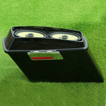 Black 6x9 Speaker Hard Saddlebags+Lid Latch For Harley Road King Road Street Glide 94-13