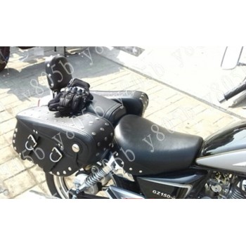 Motorcycle PU Leather Side Bag Saddle Bags For Honda Shadow  ACE Steed VLX 400 600 1100 DLX VTX1300 1800 Magna VF 250 750