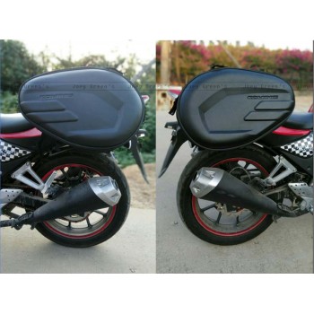 2016 NEW arrival  Komine motorcycle tail bag luggage suitcase around motorcycle Rear seat bag saddle bag with waterproof cover
