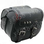 Motorcycle PU Leather Side Bag Saddle Bags For Honda Yamaha Suzuki Kawasaki Harley Bobber Custom Chopper Cruisers Street Bike