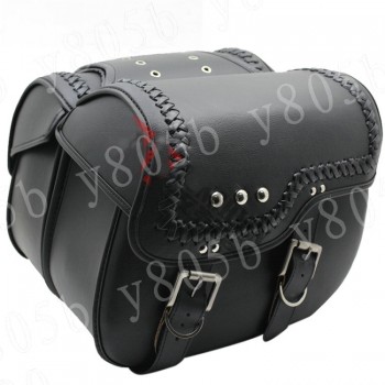 Motorcycle PU Leather Side Bag Saddle Bags For Honda Yamaha Suzuki Kawasaki Harley Bobber Custom Chopper Cruisers Street Bike