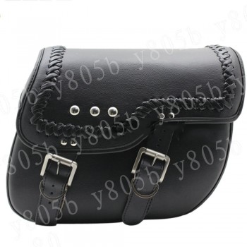 Motorcycle PU Leather Side Bag Saddle Bags For Honda Yamaha Suzuki Kawasaki Harley Bobber Custom Chopper Cruisers Street Bike