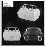 Motorcycle Trunk Tail Box Luggage With Top Rack Backrest For Honda Yamaha Suzuki Kawasaki Harley Bobber Custom Chopper Cruisers