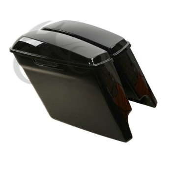 Motorcycle ABS Hard Extended Stretched Saddlebags For Harley Road King Electra Street Glide FLT FLHT FLHTCU FLHRC 2014-2018