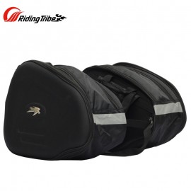 Pro-biker Motorcycle Waterproof Saddle bags Motorbike Helmet Oxford Luggage Bag WITH Bag Rain Cover