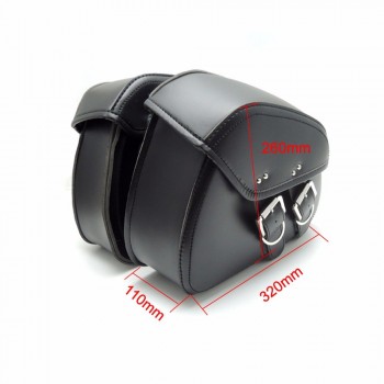 Motorcycle PU Leather Saddle Bags Side Tool Pouch Luggage Bag for Harley Sportster Touring Cruiser Motorcycle accessories