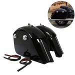 Gloss Black Saddlebag W/ Electronic Latch Assembly For Indian Roadmaster Springfield Chieftain 14-18 Limited 17-18
