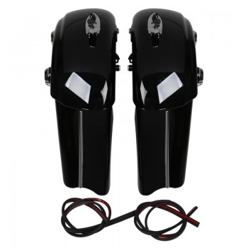 Gloss Black Saddlebag W/ Electronic Latch Assembly For Indian Roadmaster Springfield Chieftain 14-18 Limited 17-18