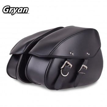 High Capacity Motorcycle Saddlebag leather motorcycle bag For Harley Sportster XL 883 XL 1200 For BMW JS1505 outdoor Bags