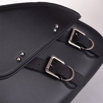 High Capacity Motorcycle Saddlebag leather motorcycle bag For Harley Sportster XL 883 XL 1200 For BMW JS1505 outdoor Bags