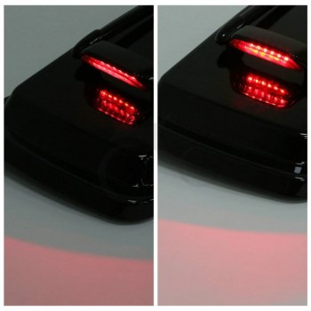 SaddleBag Lids W/ Lighted Top Rail For Harley Touring ultra street electra glide 94-13