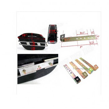 New Hard Saddle bag Trunk Bag Luggage Tail Light Rail Bracket For Suzuki Boulevard C50 Volusia 800 C90 M109R C109 Marauder 800