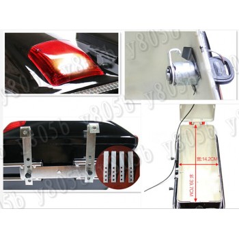 New Hard Saddle bag Trunk Bag Luggage Tail Light Rail Bracket For Suzuki Boulevard C50 Volusia 800 C90 M109R C109 Marauder 800