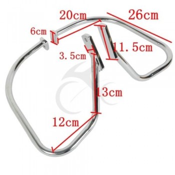 Saddlebag Guard Crash Bar For Harley Softail Heritage Springer FLSTS 97-99 New