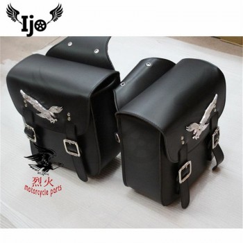 Motorcycle PU Leather Saddle Bags Side Tool Bag Panniers Luggage SaddleBags Universal For Harley BMW Motocross Bags