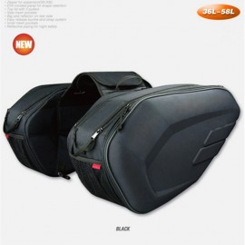 LARATH Promotion Sa212 Motorcycle Saddle Bag Bags Motorbike Side Helmet Oxford Riding Travel Bags + Rain Cover One Pair