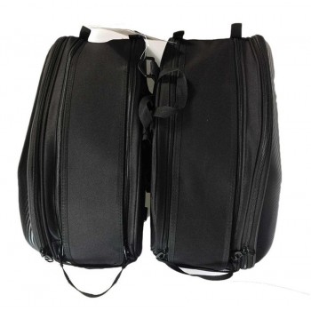 LARATH Promotion Sa212 Motorcycle Saddle Bag Bags Motorbike Side Helmet Oxford Riding Travel Bags + Rain Cover One Pair