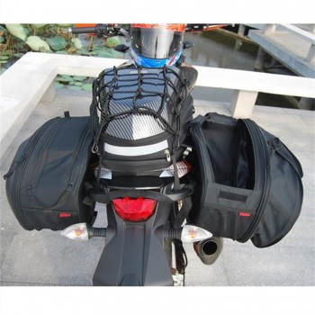 LARATH Promotion Sa212 Motorcycle Saddle Bag Bags Motorbike Side Helmet Oxford Riding Travel Bags + Rain Cover One Pair