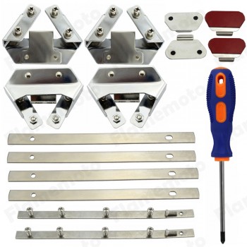 Hard Saddlebag Hardware Latch Set Kit For Harley Road King Road Glide Street Glide Electra Glide FLHX FLHT FLHR 94-12