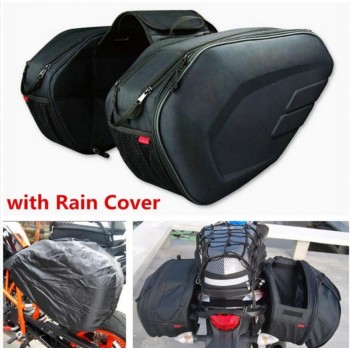 Universal fit motorcycle komine bag 36-58L with a luggage saddle bag from the rain