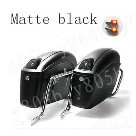 Matte black Hard Saddlebag Trunk Bag Luggage Tail Light Rail Bracket For Suzuki Boulevard C50 Volusia 800 C90 M109R C109 800 M50