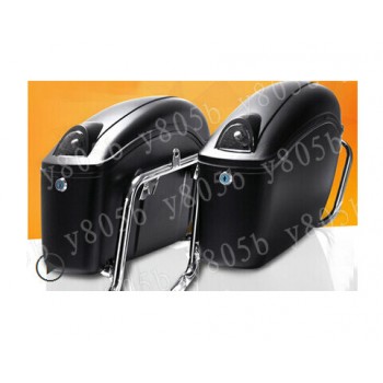 Matte black Hard Saddlebag Trunk Bag Luggage Tail Light Rail Bracket For Suzuki Boulevard C50 Volusia 800 C90 M109R C109 800 M50
