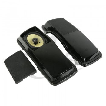Vivid Black Saddlebag Lids w/  6x9 speaker For Harley Touring Electra Glide Street Glide 1994-2013