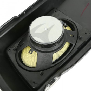 Vivid Black Saddlebag Lids w/  6x9 speaker For Harley Touring Electra Glide Street Glide 1994-2013