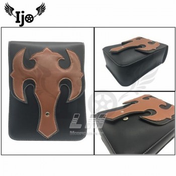 New type motorcycle saddle bag parcel Refit the side box of the side box of the car High-quality leather Motorcycle Bag