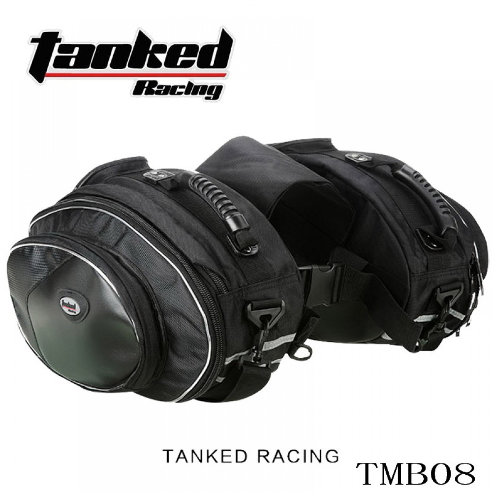 2018 New Germany Tanked Racing Multi-function Motorbike Saddle Bag Motorcycle side bag made of oxford / PVC coating Reflective