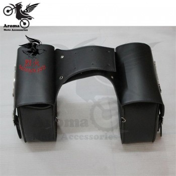 1 pair skull fire decal model universal motorcycle saddlebag for honda yamaha Kawasaki harley bags moto saddle bag motorbike