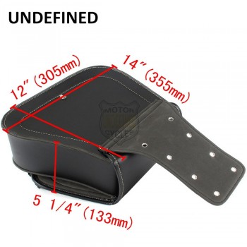 For Harley Yamaha Kawasaki Honda 1 Pair Universal Motorcycle Saddle Bags PU Leather Bag Side Outdoor Tool Bags Storage UNDEFINED