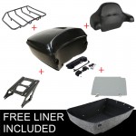 Motorcycle Bike Painted King Tour Pak Pack Trunk Luggage Rack For Harley Touring Models Road King Street Electra Glide 14-18
