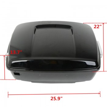 Motorcycle Bike Painted King Tour Pak Pack Trunk Luggage Rack For Harley Touring Models Road King Street Electra Glide 14-18
