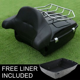 Motorcycle top case King Tour Pak pack Luggage Backrest For Harley Touring Road King Electra Street Glide 2014-2018 bag trunk