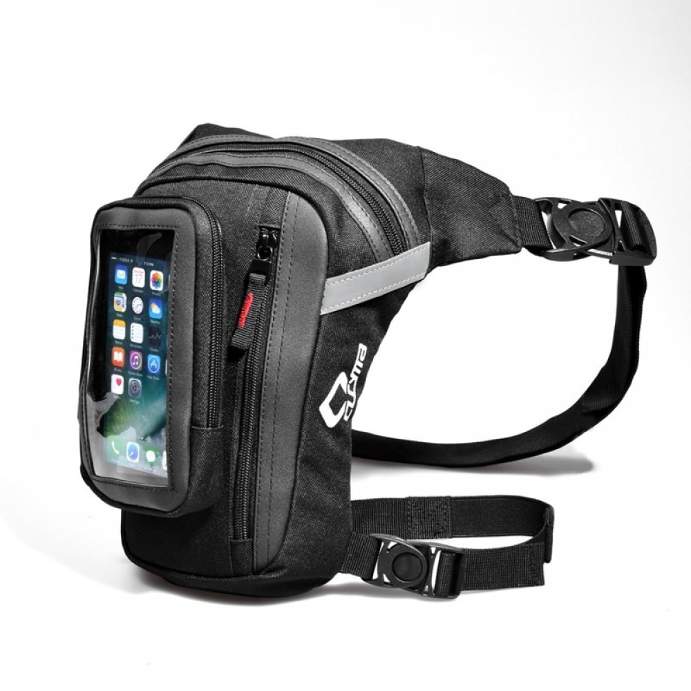 Menamp;Women Motorcycle Racing Knight Oxford Riding Leg Bag Waist Pack Belt Travel Hiking Bag Adjustable