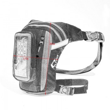 Menamp;Women Motorcycle Racing Knight Oxford Riding Leg Bag Waist Pack Belt Travel Hiking Bag Adjustable