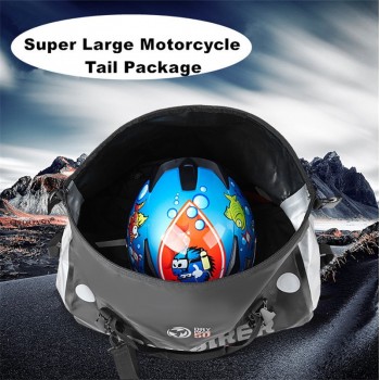 Full Waterproof 50L Motorcycle Tail Bag For Harley Style Motorbike travel bag Back Seat Bags Large capacity Sport Luggage Pack