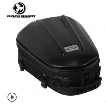ROCK BIKER Motorcycle Rear bag Black Alforjas Para Saddle Bags Motocross Waterproof Tail Bag Dain Motorbike Travel Back