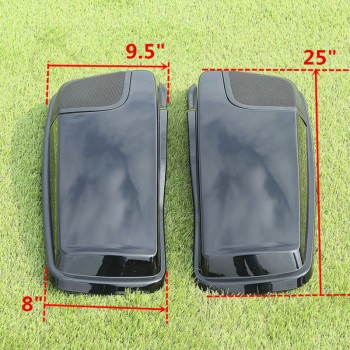 TCMT New Saddlebag Lid Speaker Cutouts w/ Grill For Harley Davidson Touring 2014-2018 Electra Glide Street Glide FLHR FLHT